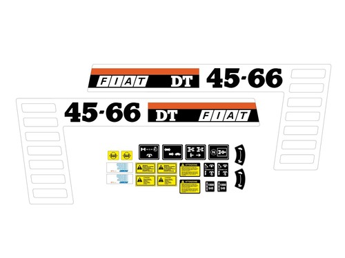 Kit adesivi trattore fiat - adesivi,