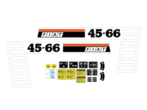 Kit adesivi trattore fiat - kit,